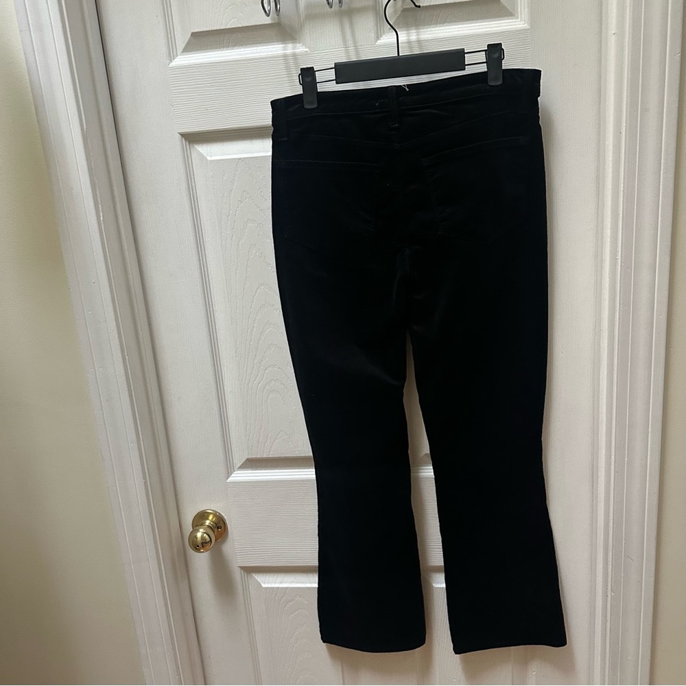 L'AGENCE Black Pants Stevie Velvet Jeans in Noir 29 flare - Picture 6 of 8